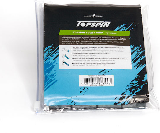 Topspin Overgrip Gray 12 Stück