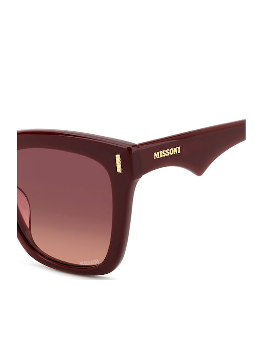 Missoni Women's Sunglasses with Burgundy Plastic Frame and Burgundy Gradient Lens MIS 0206/G/S LHF/3X