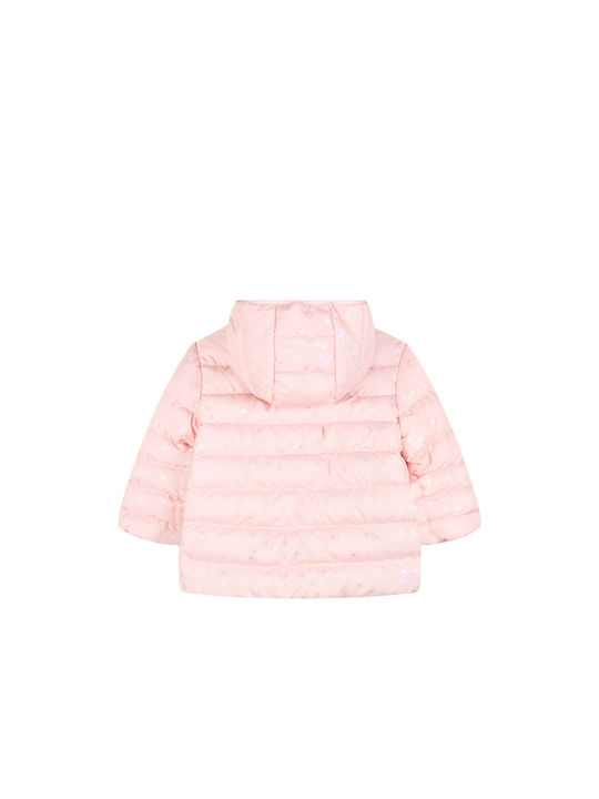 Energiers Kids Quilted Jacket with Hood Pink