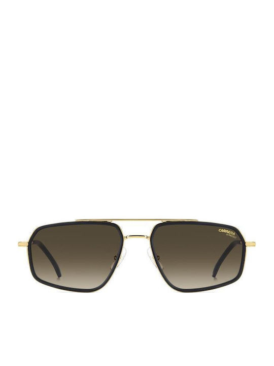 Carrera Men's Sunglasses With Black Frame And Grey Gradient Lens 338/S 003/86