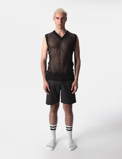 Barcode Berlin Sexy Ανδρικό Top Μαύρο 3019-5064