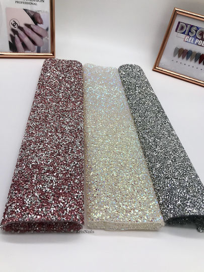 Nail Silicon Pad Diamond Silver