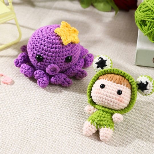 Häkelset Komplett DIY Mach es selbst Geschenk Kinder Plüschspielzeug