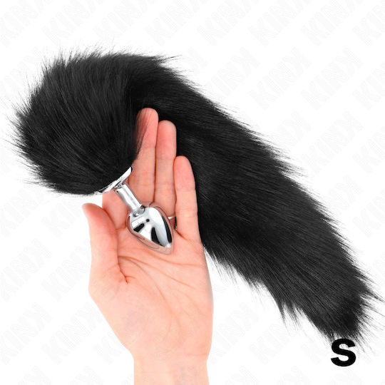 Kink Anal Plug Small Black 7cm