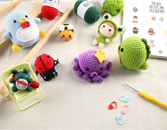 Häkelset Komplett DIY Mach es selbst Geschenk Kinder Plüschspielzeug