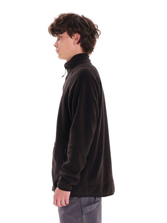 Men's Fleece Cardigan Black