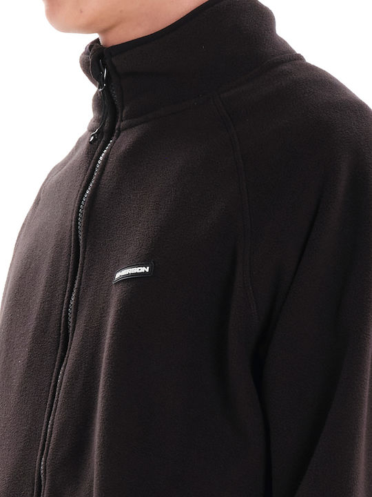 Men's Fleece Cardigan Black