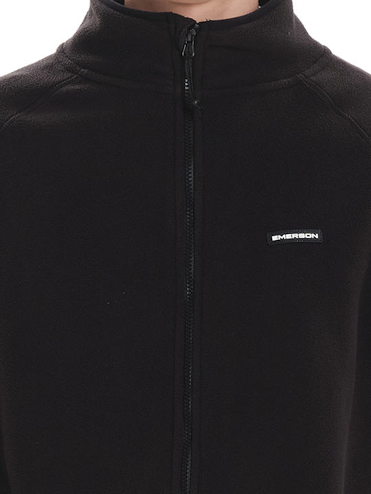 Men's Fleece Cardigan Black