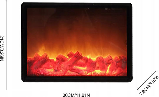 Șemineu Electric Ornamental cu LED și USB