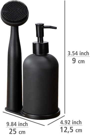 Wenko Dispenser Bucătărie Plastic Negru 400ml