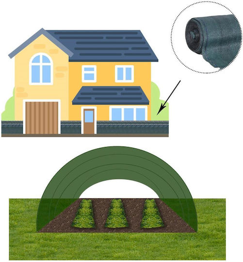 Shade Privacy Net Fence 1.2m Width 25m Length 140g Density Green