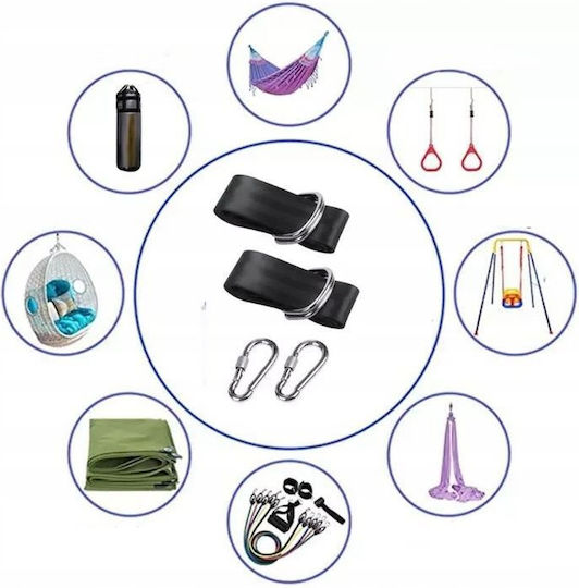 Hammock Swing Mounting Set 5 Pieces Load Capacity 1000 Kg