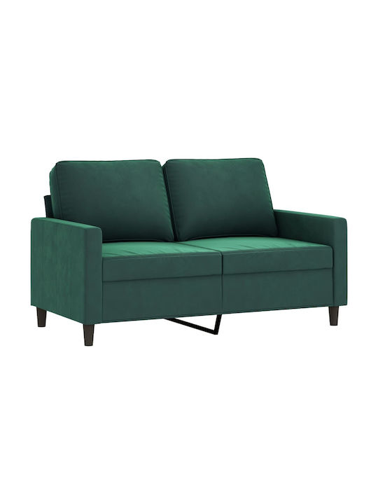 Living Room Furniture Set 3-Seater & 2-Seater & Armchair & Stool Green