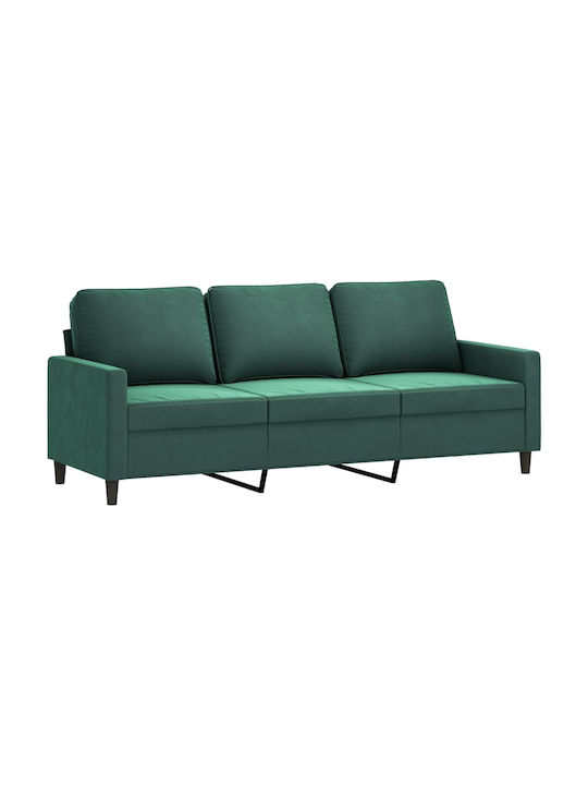 Living Room Furniture Set 3-Seater & 2-Seater & Armchair & Stool Green