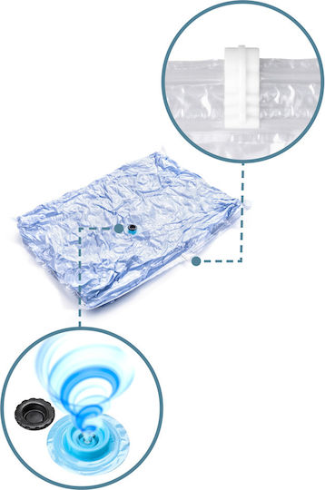 Lamart Plastic Storage Bag For Clothes Airtight and with Vacuum 70x100cm 2pcs