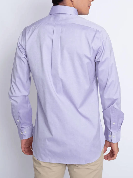 Ralph Lauren Long-sleeved Cotton Shirt Purple