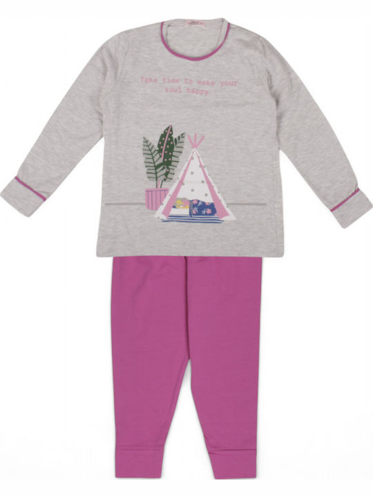 Sexen Kids' Pajamas Winter Cotton Gray