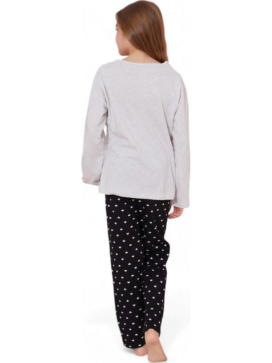 Sexen Pijama pentru copii De iarnă Din bumbac Gray