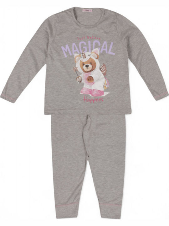 Sexen Kids' Pajamas Winter Cotton Gray