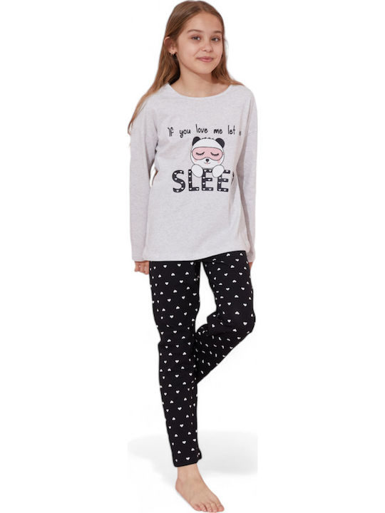 Sexen Pijama pentru copii De iarnă Din bumbac Gray