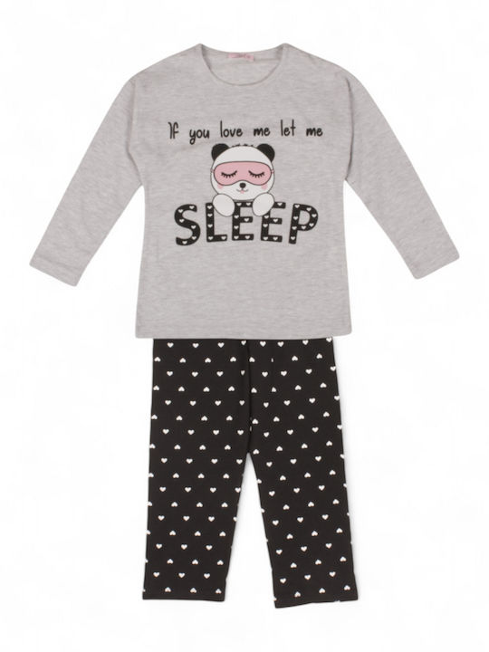 Sexen Pijama pentru copii De iarnă Din bumbac Gray