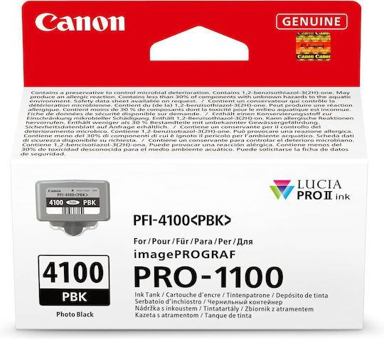 Canon PFI-4100 Original InkJet Printer Ink Photo Black (6777C001)