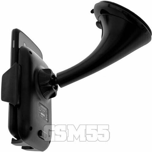 Black Rotary Car Holder Smartphone Suction Cup Mount