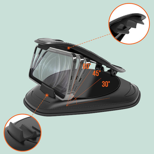 Dashboard Smartphone Holder High Stability Adhesive Suction Cup Black