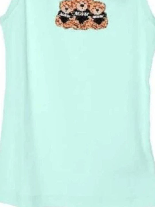 Women's Summer Sleeveless Blouse Blue