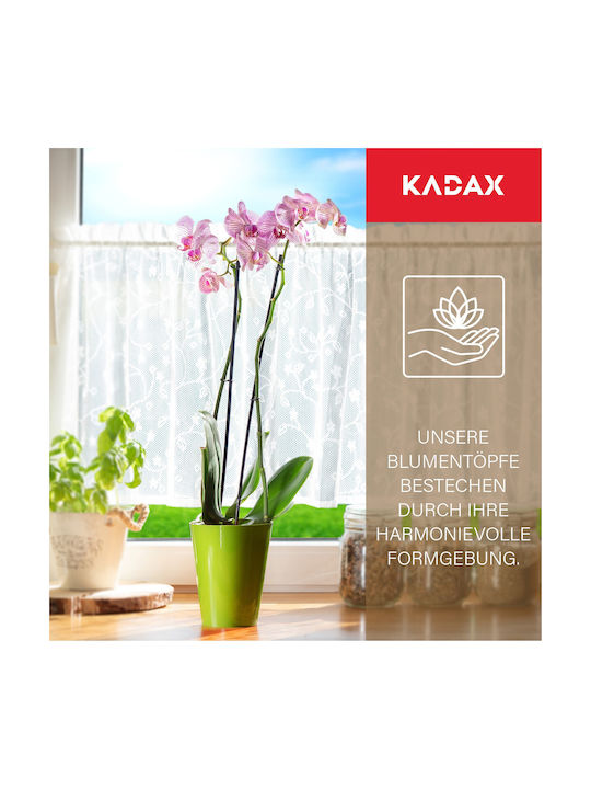 Kadax Orchid Pot Cover Plastic Flower Pot 13cm Green