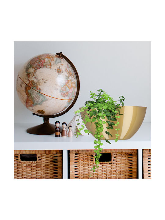 Kadax Flower Pot 30cm Oval Plant Plastic Gold