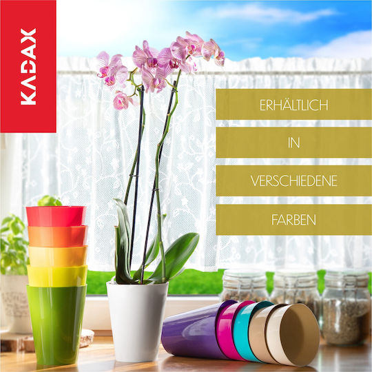 Kadax Orchid Pot Cover Plastic Flower Pot 13cm Green