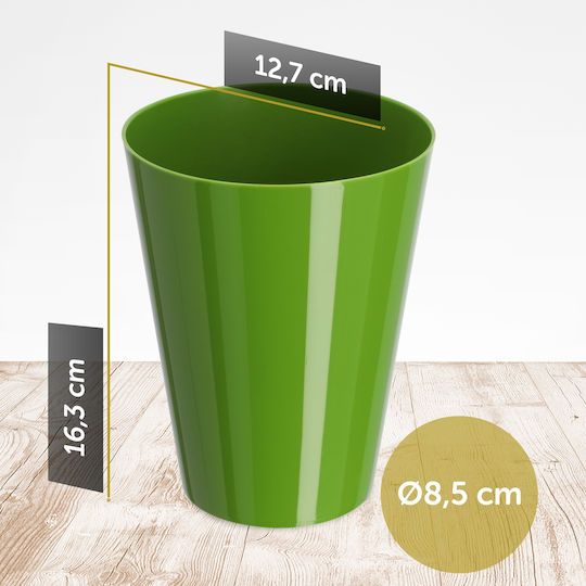 Kadax Orchid Pot Cover Plastic Flower Pot 13cm Green