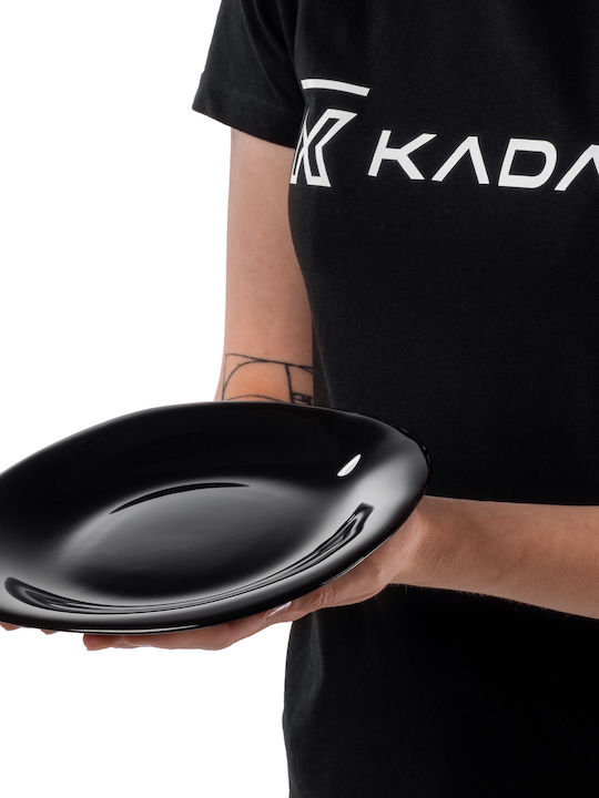 Kadax Dessert Plate 21cm Cake Plates Black Set 3
