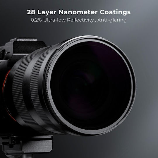K&F Concept Φίλτρo Light Pollution Διαμέτρου 62mm για Φωτογραφικούς Φακούς