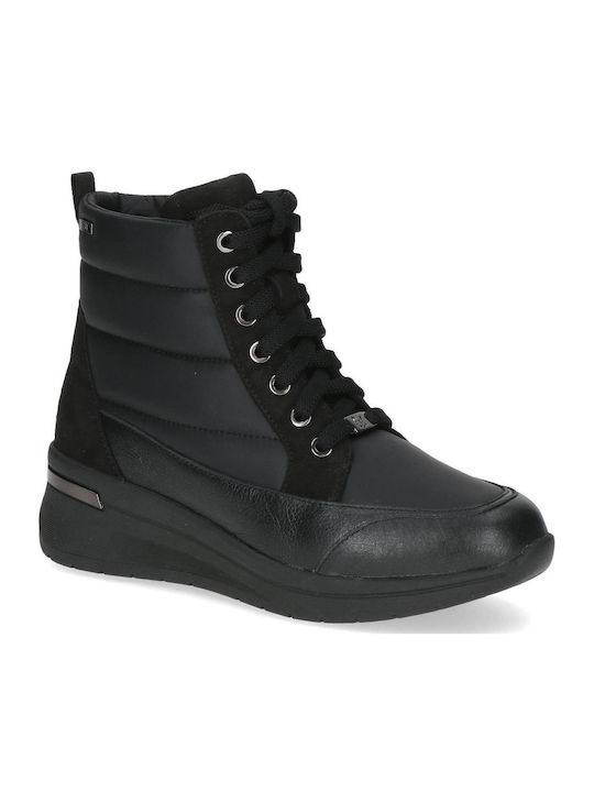 Leather Women's Ankle Boots Black