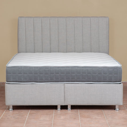 Ypnos Atlas Plus Natural Latex Double Ortopedie Saltea Spumă / Latex 150x200cm cu Arcuri