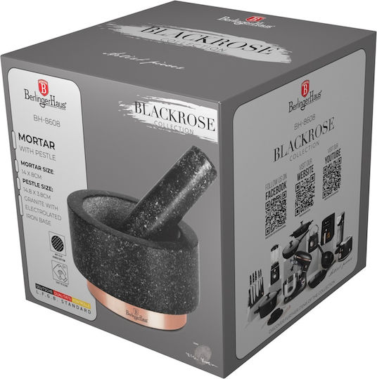 Pestle Mortar Berlinger Haus Bh8608 Black Rose