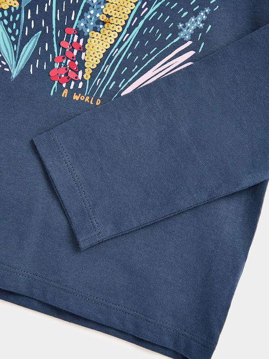 Kids' Shirt Long Sleeve Navy Blue