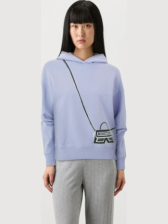 Women's Sweatshirt Hooded Lilac