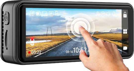 Redtiger F8 4k Car Dash Camera Wifi 5g Night Vision 160° 3.18" Touch Screen Gps Dedicated App G-sensor Parking Monitoring