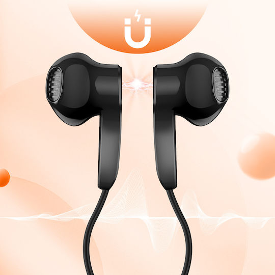 Linq Écouteurs Usb C Magnétiques Avec Microphone Et Boutons Contrôles Black