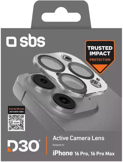 Sbs Active Kameraobjektiv D3o Panzerglas iPhone 16 Pro 16 Pro Max Kamera 8018417482762