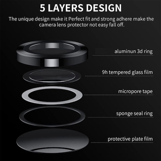Samsung Galaxy Z Flip4 5G Enkay Camera Protection Rings Black