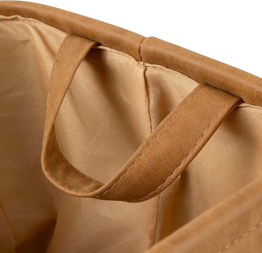Storage Basket Fabric Brown 3pcs