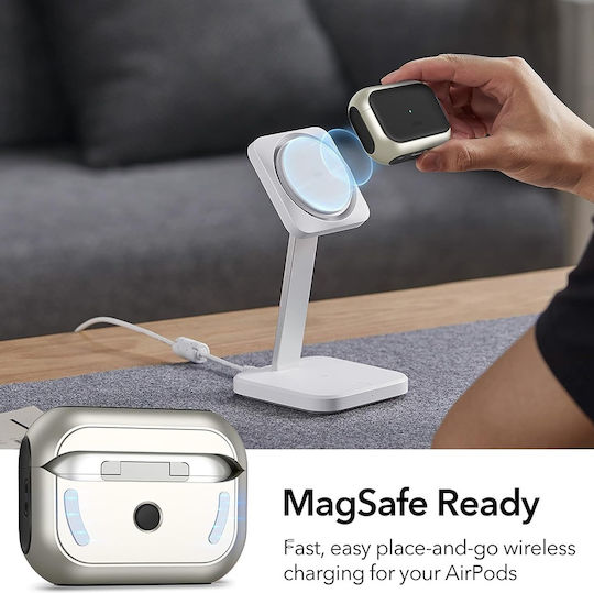 ESR Orbit Halolock Magsafe Hülle Silikon in Lila Farbe für Apple AirPods 4