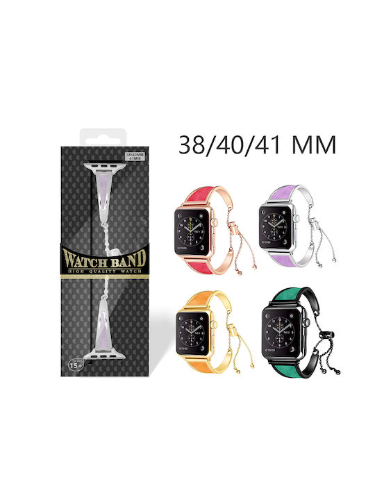 LW-372 Edelstahlarmband Silber (Apple Watch 38/40/41/42mm)