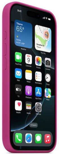 Apple Silicone Case with MagSafe Back Cover Silicone Fuchsia (iPhone 16 Pro)