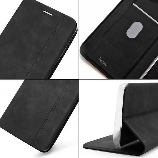 iNOS S-folio Ne Book Δερματίνης Μαύρο (Poco X5)