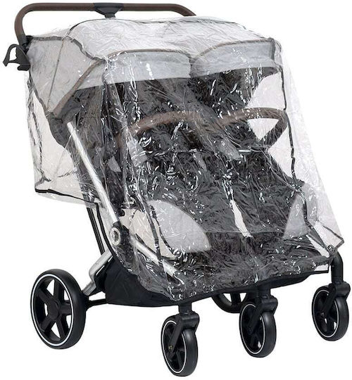 Belletti Twinner Doppelter Kinderwagen Geeignet für Neugeborene Charcoal